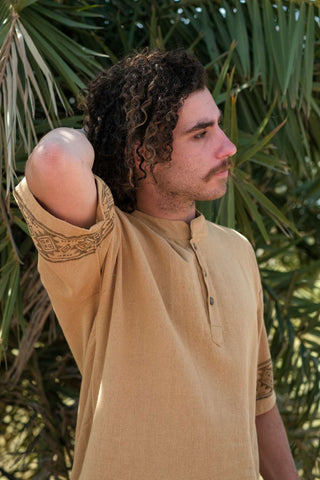 Anam Shirt Met Blockprint