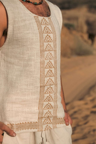 Akash TankTop met Blockprint