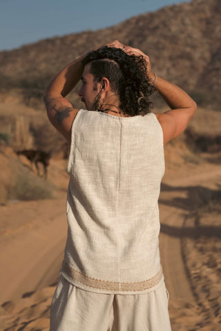 Akash TankTop met Blockprint