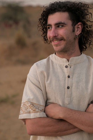 Anam Shirt Met Blockprint