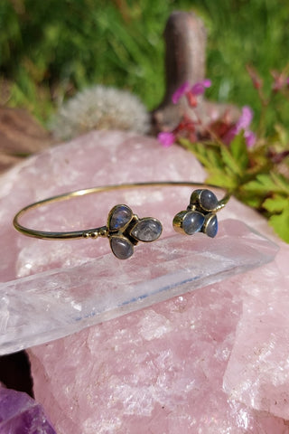 Flower armband Messing