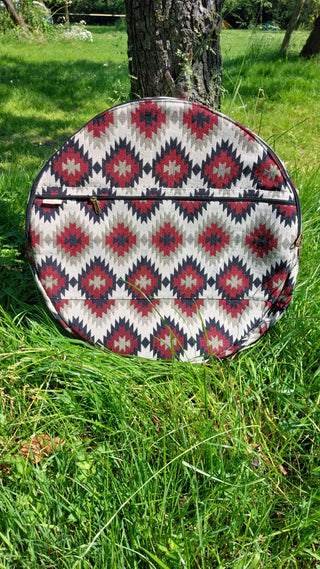 Drum Bag Red Black Checker