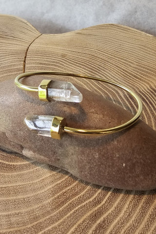 Double Point armband messing