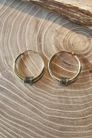 Brae Oorbellen van messing