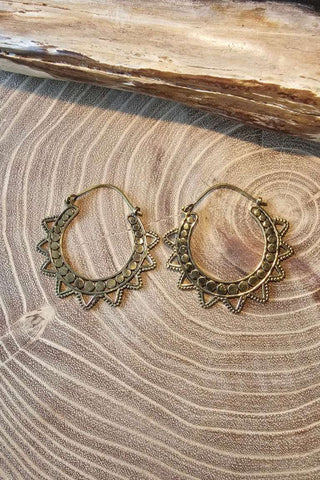 Star Oorbellen van messing