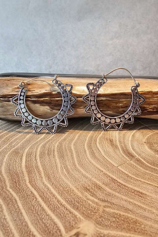 Star Oorbellen van verzilverd messing