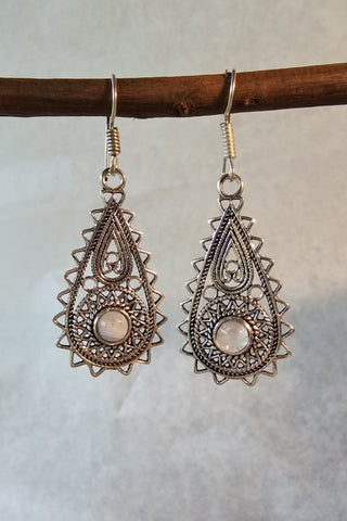 Sky Oorbellen Verzilverd Messing