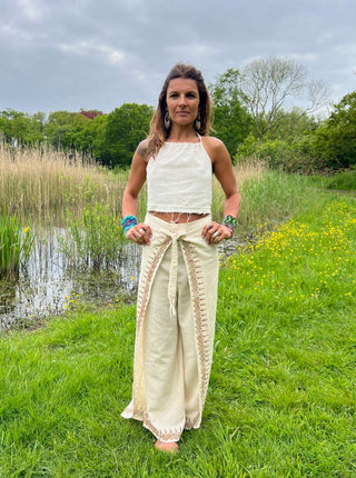 Wrap Pants met blockprint