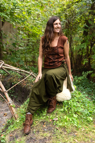 Zarin harembroek met ruitvormige blockprint