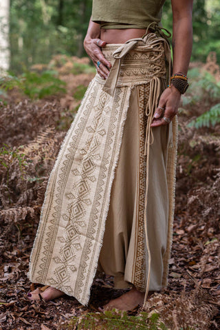 Zarin Pants Rechte Blockprint