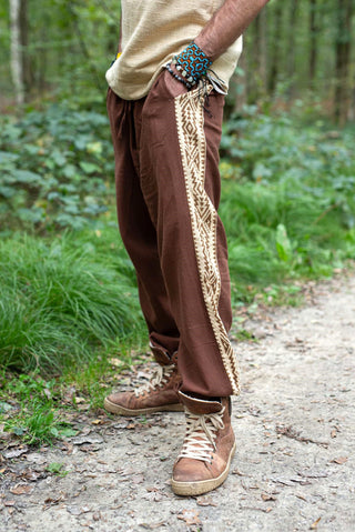 Raja Pants Natural Border