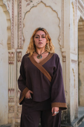 Aiko kimono Donker Bruin