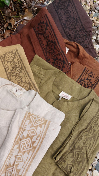 Anam Shirt Met Blockprint