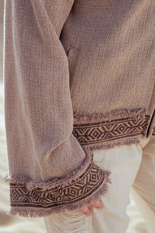 Flower Bomber Jacket Amethyst