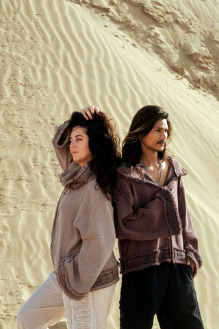 Flower Bomber Jacket Amethyst