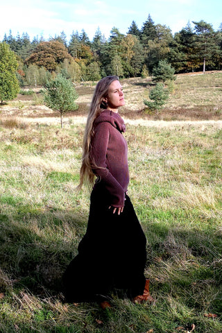 Astral Weave Sweater Donker Bruin