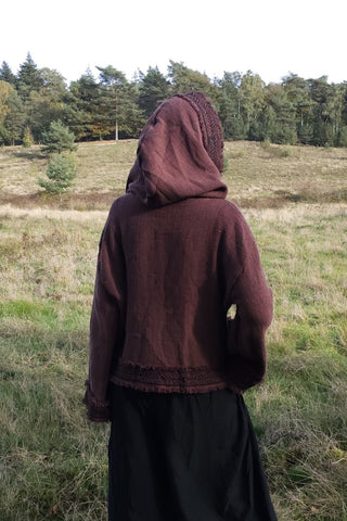 Flower Bomber Jacket Donker Bruin