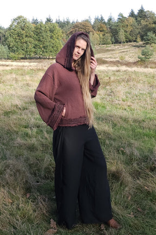 Flower Bomber Jacket Donker Bruin