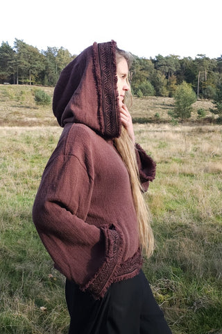 Flower Bomber Jacket Donker Bruin