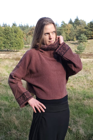 Zoe Sweater Donker Bruin