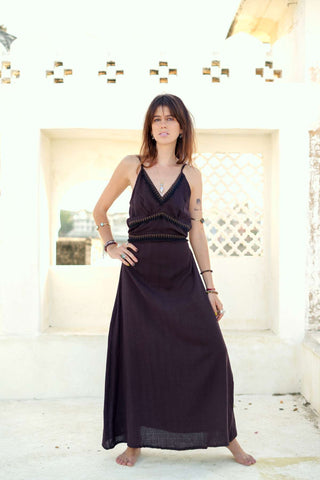 Nahara Dress Dark Brown