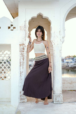 Kallari Skirt Donker Bruin