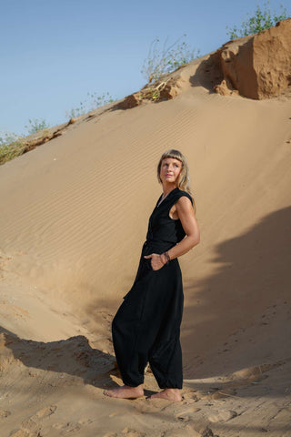 Celestial Nomad Jumpsuit Black