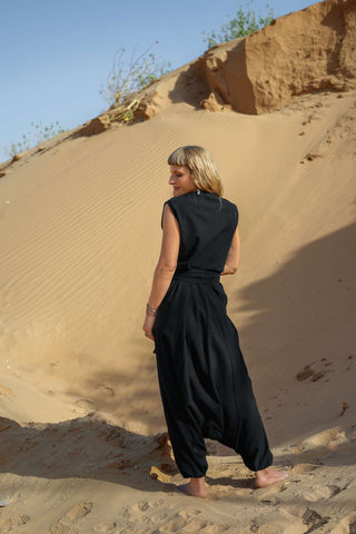 Celestial Nomad Jumpsuit Black