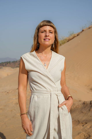 Celestial Nomad Jumpsuit Natural