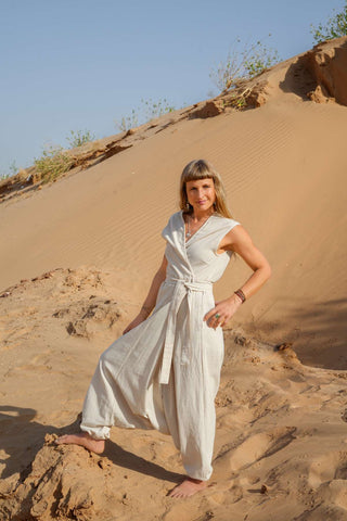 Celestial Nomad Jumpsuit Natural