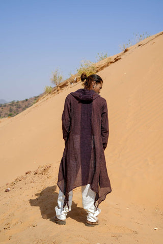 Kauri Long Bugala vest Donker Bruin