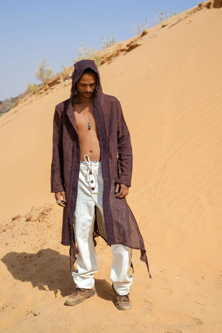 Kauri Long Bugala vest Donker Bruin