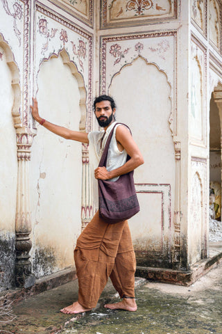 Raw Bugala Cotton Bag Dark Brown