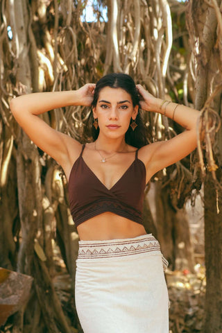 Kaya Bra Top Donker Bruin