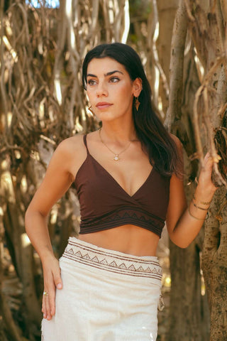 Kaya Bra Top Donker Bruin