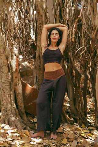 Sacred Harmony Pants Donker Bruin