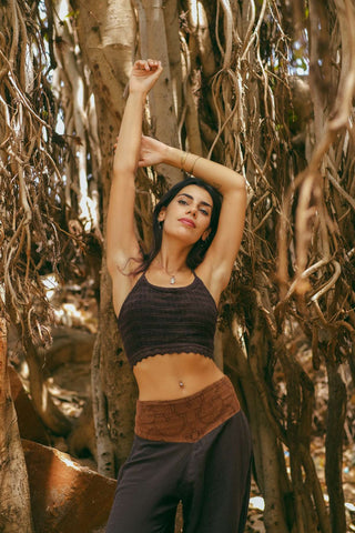 Sacred Harmony Pants Donker Bruin