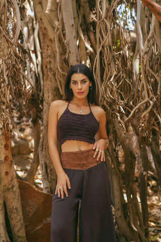 Sacred Harmony Pants Donker Bruin