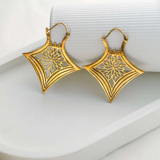 Kali Blossom Oorbellen Messing