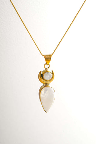 Goddess Pendant Brass