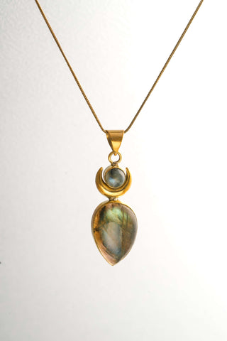 Goddess Pendant Brass