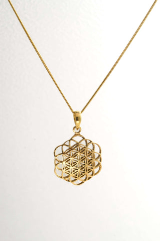 Flower of Life Hanger Messing
