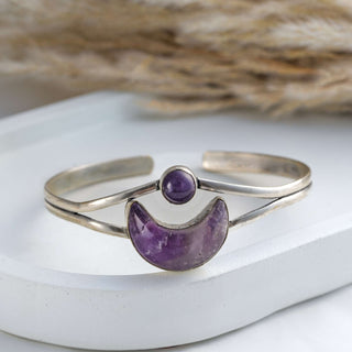 Maan armband Verzilverd Messing