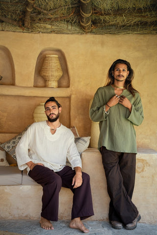 Raw Earth Fisherman Pants Donker Bruin