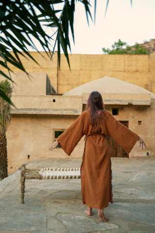 Hikari Kimono Dress Masala