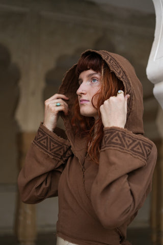 Raw Cotton Wrap Top Aarde