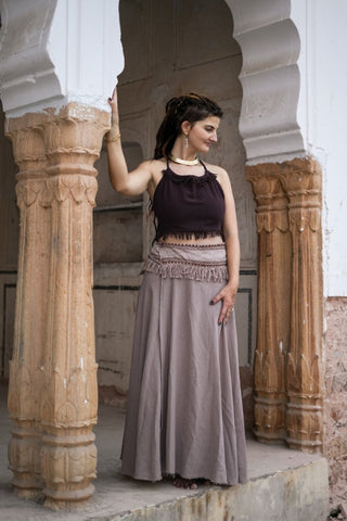 Bloom Top Dark Brown