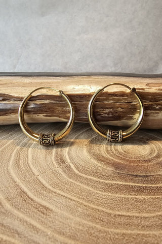 Brae Earrings Brass