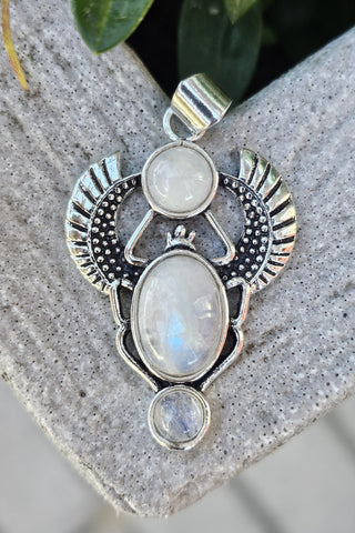 Ma'at Pendant Silverplated Brass