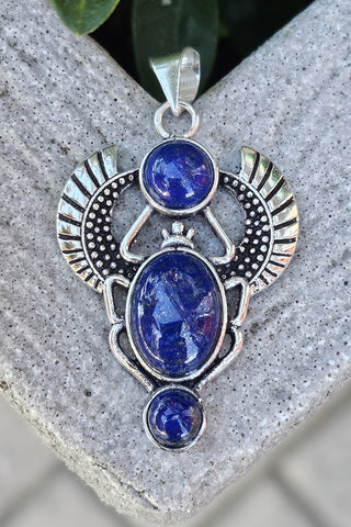 Ma'at Pendant Silverplated Brass